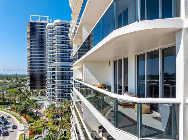view of balcony