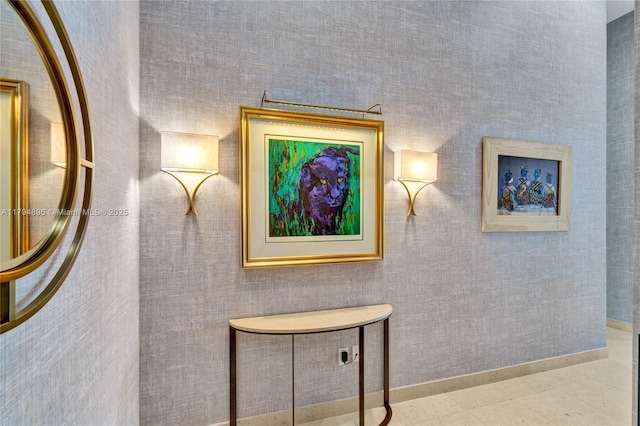 465 Brickell Ave Unit 2801, Miami, FL 33131 - hallway featuring baseboards