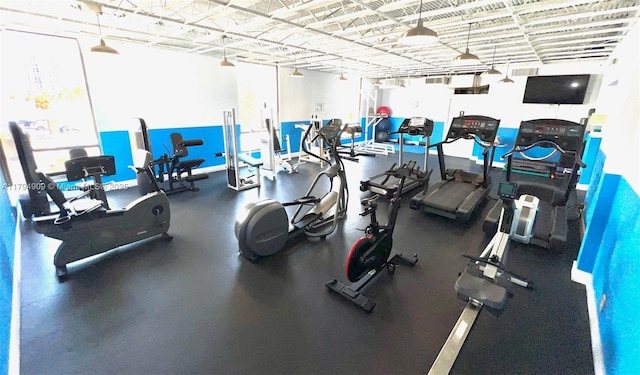 view of exercise room