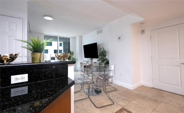 170 SE 14th St Unit 2708, Miami, FL 33131 - interior space featuring baseboards, visible vents, and light tile patterned floors