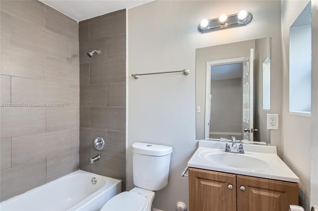 7740 Shalimar St, Miramar, FL 33023 - full bathroom with toilet, bathing tub / shower combination, and vanity