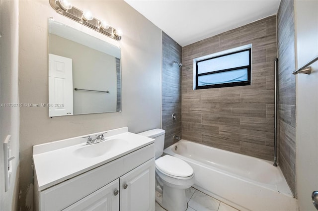 7817 NE Madeira St, Miramar, FL 33023 - bathroom featuring toilet, shower / bathing tub combination, and vanity