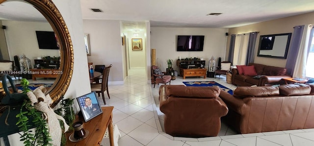 8111 SW 205th St, Cutler Bay, FL 33189 - living room featuring visible vents and light tile patterned flooring