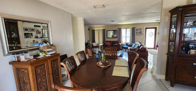 8111 SW 205th St, Cutler Bay, FL 33189 - dining area featuring light tile patterned flooring and visible vents