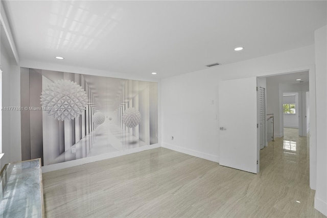 12894 SW 60th Ter, Miami, FL 33183 - interior space featuring visible vents, recessed lighting, and baseboards
