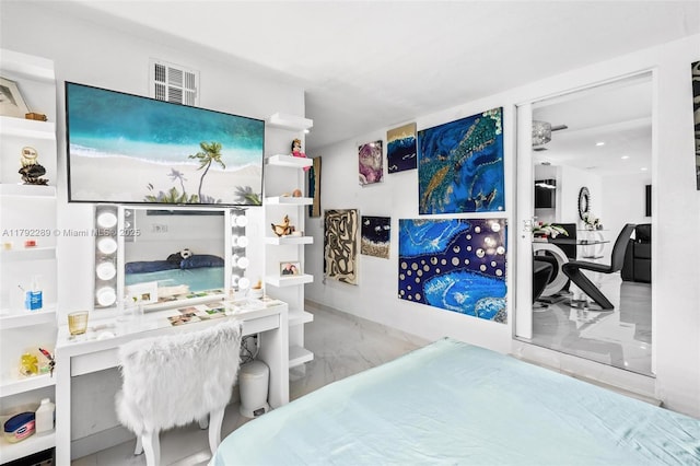 9365 SW 44th St, Miami, FL 33165 - bedroom with marble finish floor