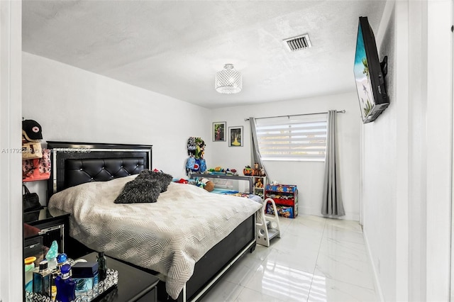 9365 SW 44th St, Miami, FL 33165 - bedroom with visible vents, marble finish floor, and baseboards