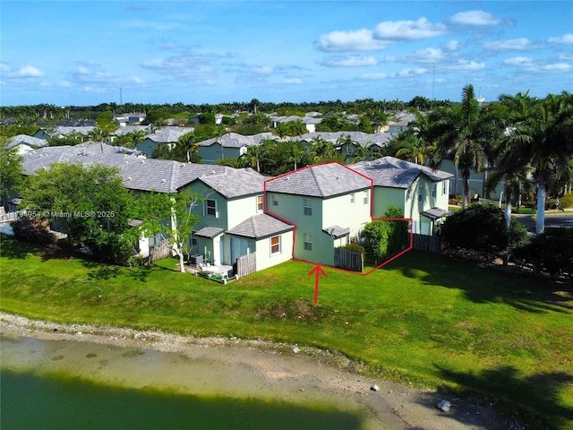 3064 SE 1st Dr Unit 3, Homestead, FL 33033 - aerial view of residential area with property parcel outlined