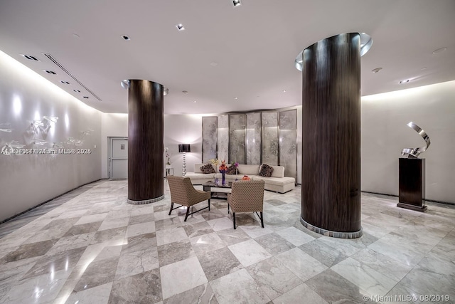 common area featuring visible vents