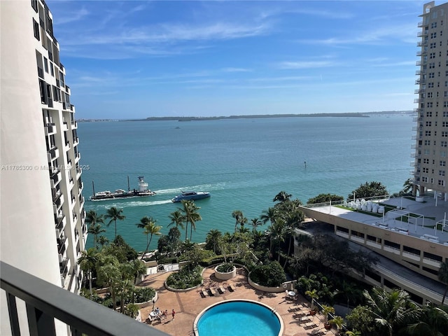 property view of water