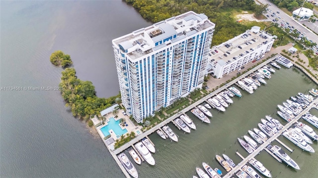 17111 Biscayne Blvd Unit 2208, Aventura, FL 33160 - bird's eye view featuring a water view