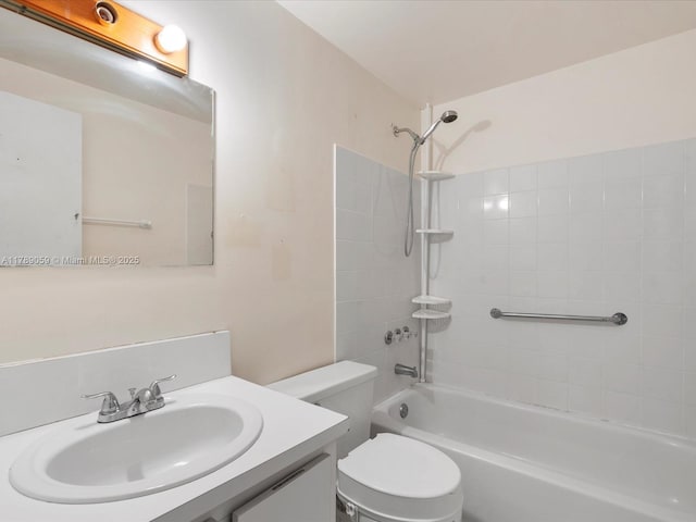 8000 SW 152nd Ave Unit 111, Miami, FL 33193 - bathroom featuring toilet,  shower combination, and vanity