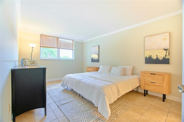 9150 Lime Bay Blvd Unit 201, Tamarac, FL 33321 - bedroom with light tile patterned floors, crown molding, and baseboards