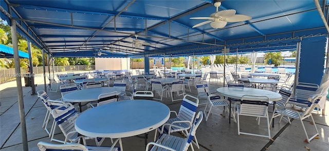10207 Sunrise Lakes Blvd Unit 307, Sunrise, FL 33322 - view of patio / terrace with a ceiling fan