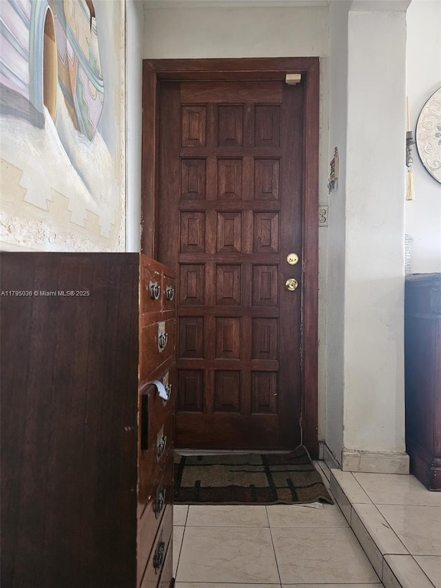 view of doorway to outside