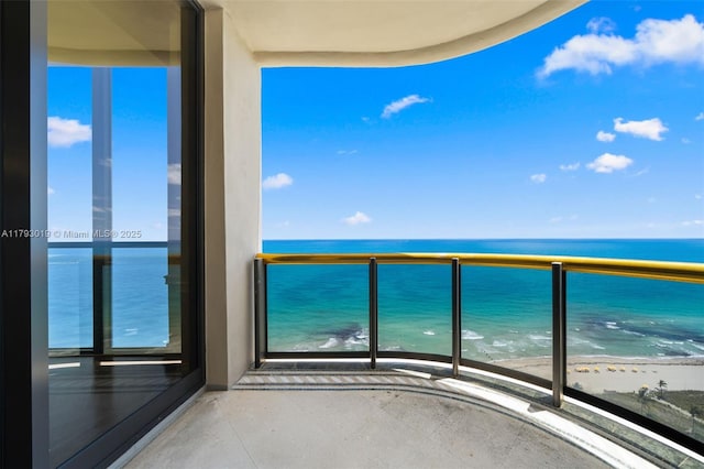 9999 Collins Ave Unit Ph3D, Bal Harbour, FL 33154 - balcony with a water view and a view of the beach