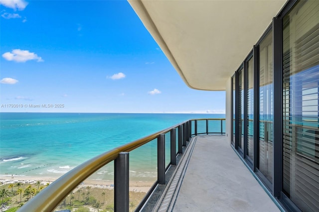 9999 Collins Ave Unit Ph3D, Bal Harbour, FL 33154 - balcony with a water view and a view of the beach