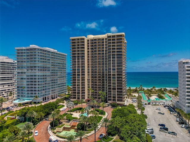 9999 Collins Ave Unit Ph3D, Bal Harbour, FL 33154 - exterior space featuring a water view and a view of city