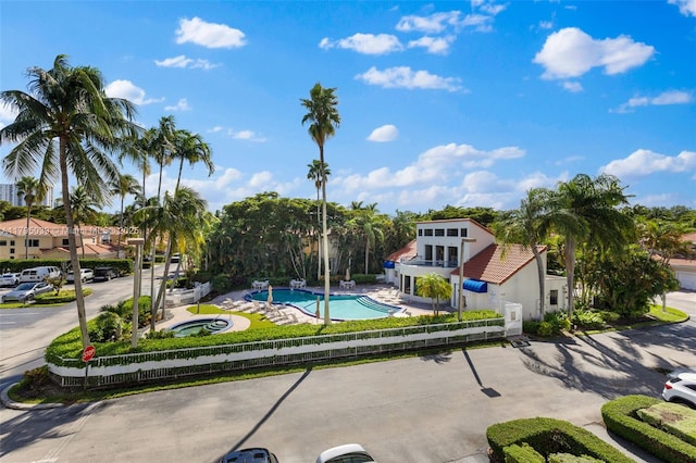 21075 NE 34th Ave Unit 306-2, Aventura, FL 33180 - view of community with a patio and a swimming pool