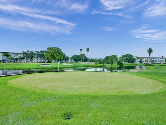 3501 Bimini Ln Unit K2, Coconut Creek, FL 33066 - view of home's community featuring a lawn, a water view, and golf course view
