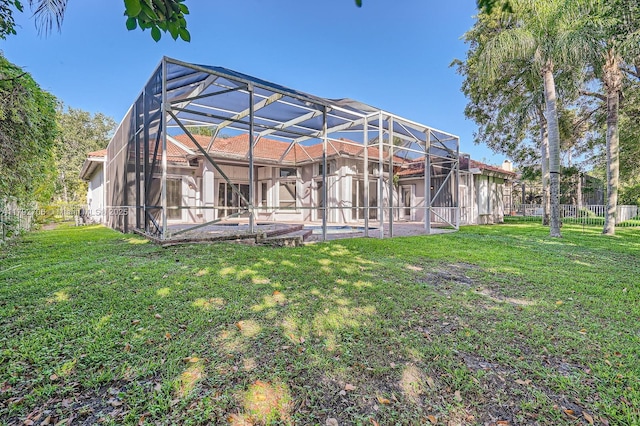 1081 SW 156th Ave, Pembroke Pines, FL 33027 - back of property featuring an outdoor pool, a lanai, and a patio area