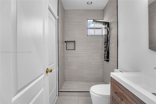 2307 Washington St Unit 5, Hollywood, FL 33020 - bathroom featuring vanity and a tile shower