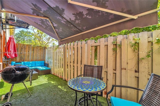 2307 Washington St Unit 5, Hollywood, FL 33020 - view of patio / terrace featuring outdoor lounge area and grilling area