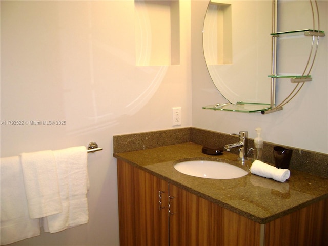bathroom featuring vanity