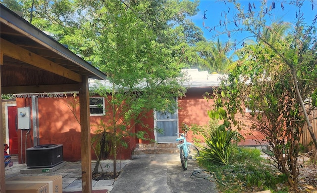 9407 NW 4th Ave, Miami, FL 33150 - exterior space with a patio area and central air condition unit