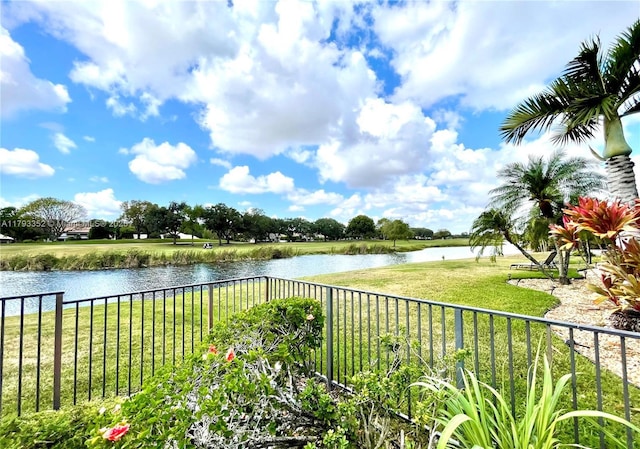 12022 Classic Dr, Coral Springs, FL 33071 - water view featuring fence