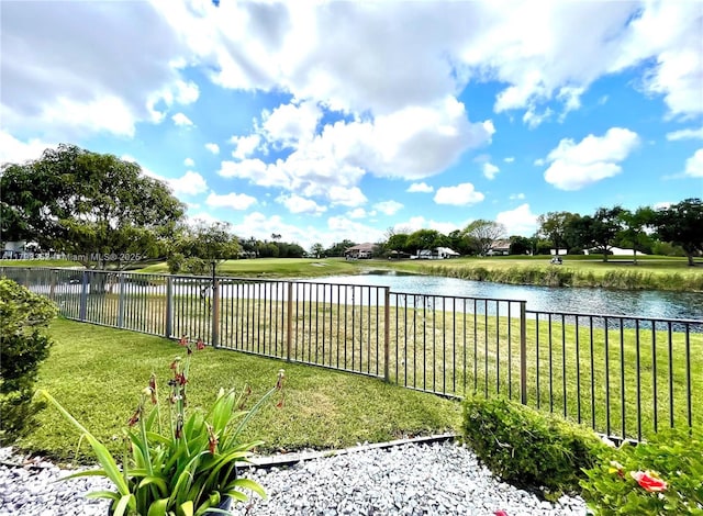 12022 Classic Dr, Coral Springs, FL 33071 - water view featuring a fenced backyard