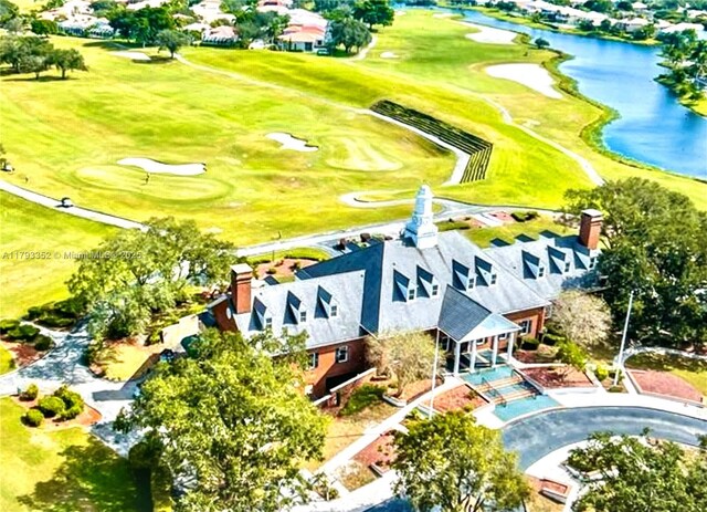 12022 Classic Dr, Coral Springs, FL 33071 - bird's eye view of a nearby body of water and a golf course
