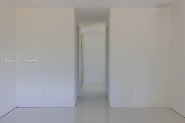 empty room featuring visible vents