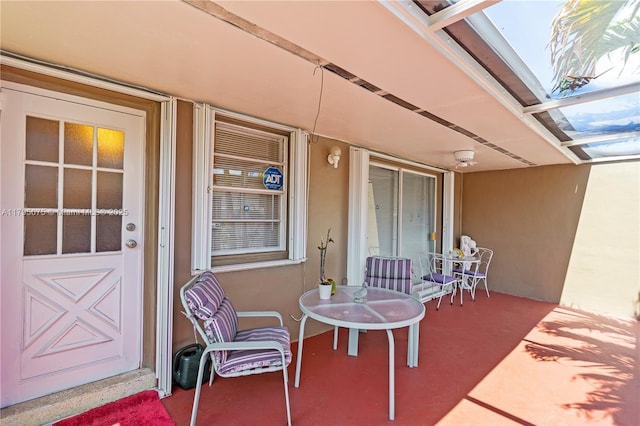 view of patio / terrace featuring covered porch