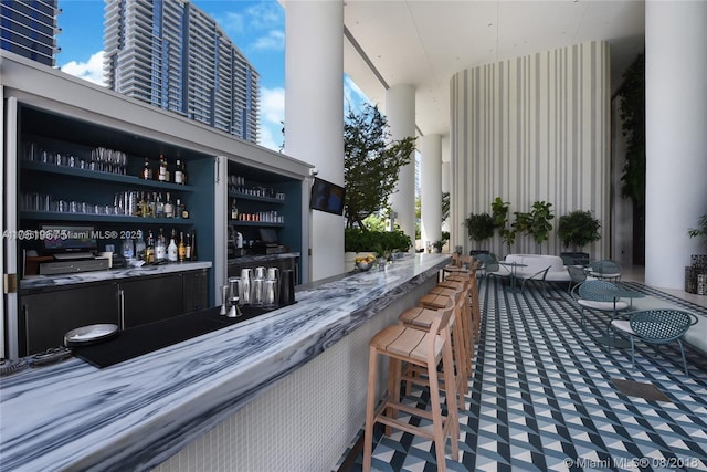bar featuring indoor wet bar
