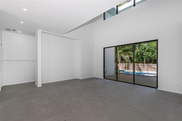 2730 SW 17th Ave, Miami, FL 33133 - interior space featuring recessed lighting, baseboards, concrete floors, and visible vents