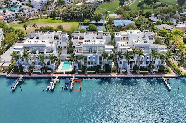 171 N Shore Dr Unit 171-1, Miami Beach, FL 33141 - aerial view featuring a water view