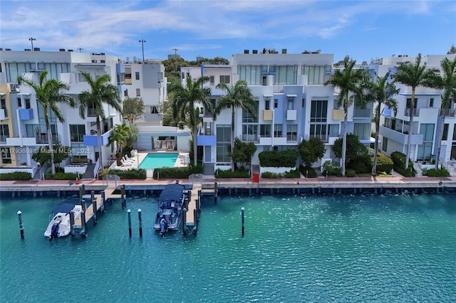 171 N Shore Dr Unit 171-1, Miami Beach, FL 33141 - view of pool with a water view