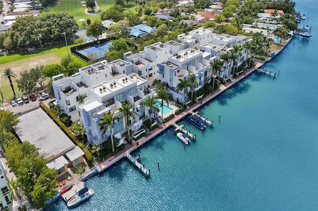171 N Shore Dr Unit 171-1, Miami Beach, FL 33141 - bird's eye view with a water view