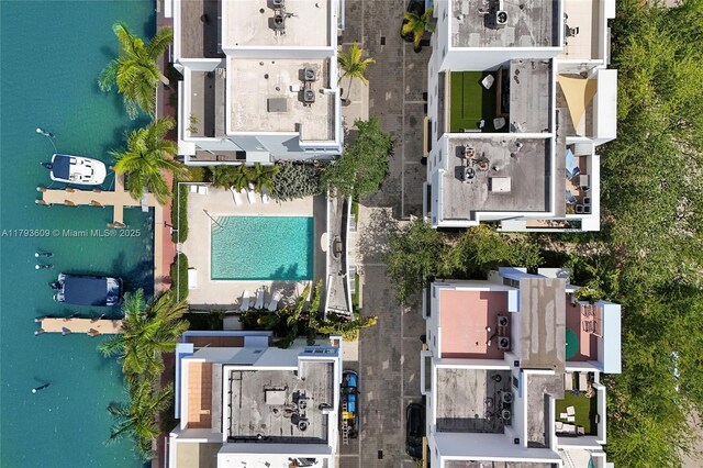 171 N Shore Dr Unit 171-1, Miami Beach, FL 33141 - aerial view of a pool area