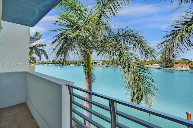 171 N Shore Dr Unit 171-1, Miami Beach, FL 33141 - balcony featuring a water view