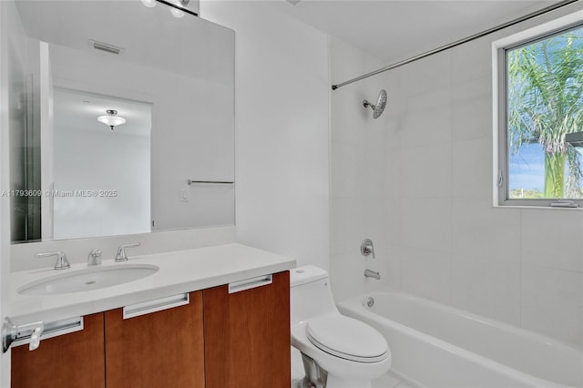 171 N Shore Dr Unit 171-1, Miami Beach, FL 33141 - full bathroom with toilet,  shower combination, visible vents, and vanity