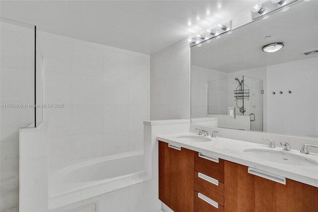 171 N Shore Dr Unit 171-1, Miami Beach, FL 33141 - full bathroom featuring double vanity