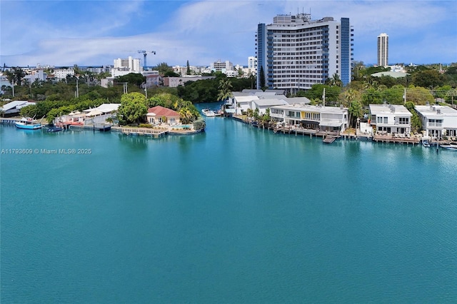 171 N Shore Dr Unit 171-1, Miami Beach, FL 33141 - drone / aerial view featuring a water view
