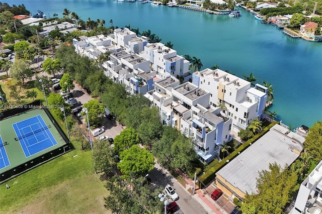 171 N Shore Dr Unit 171-1, Miami Beach, FL 33141 - aerial view featuring a water view and a residential view