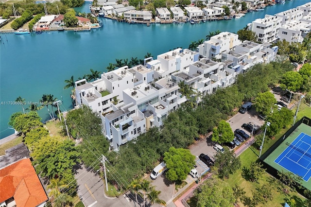 171 N Shore Dr Unit 171-1, Miami Beach, FL 33141 - bird's eye view featuring a water view