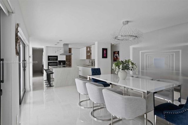 view of dining room