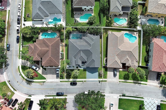 birds eye view of property featuring a residential view