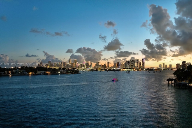 310 W Dilido Dr, Miami Beach, FL 33139 - water view with a skyline view