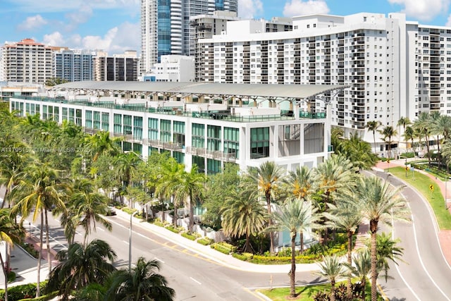 view of property with a city view